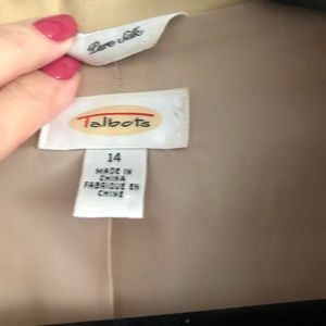 Talbots khaki blazer